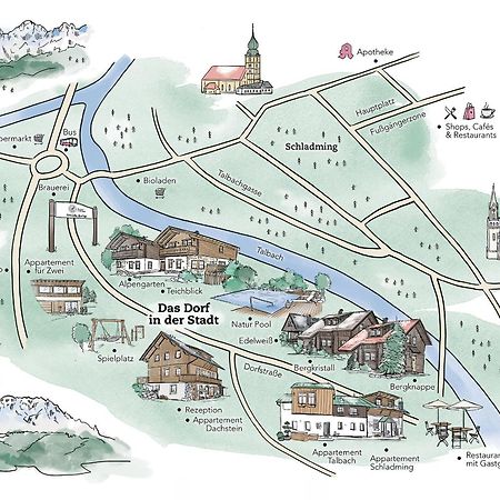 Das Dorf In Der Stadt Schladming Eksteriør billede